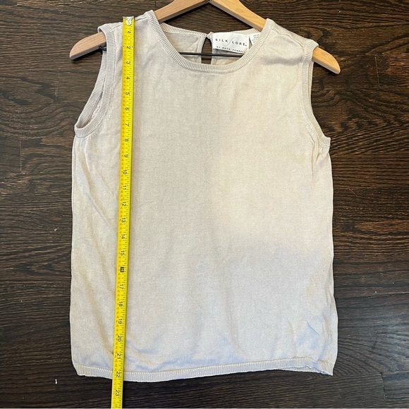 Women’s | Silk Lore Beige Tank Top | Medium - Picture 6 of 6